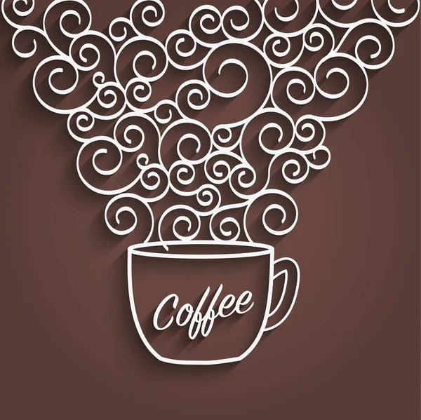 Affiche de café aromatisé — Image vectorielle