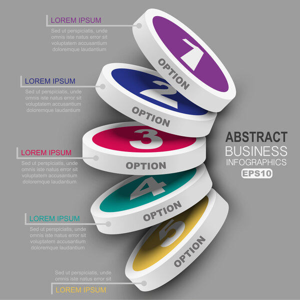 Инфографика уровня кругов
