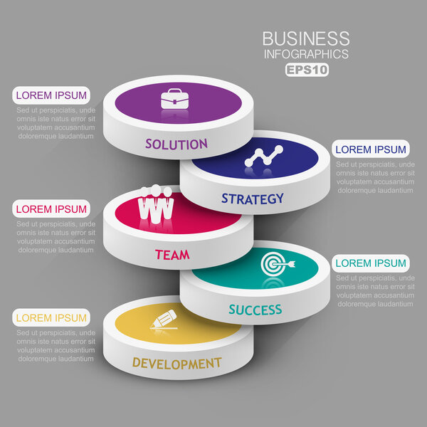 Инфографика уровня кругов
