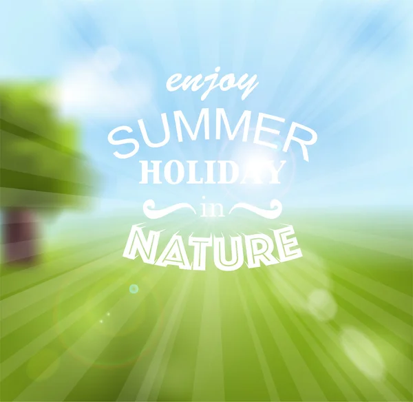 排印题字的暑假 — 图库矢量图片