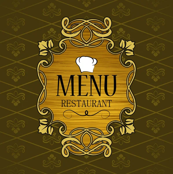 Première page du menu du restaurant — Image vectorielle