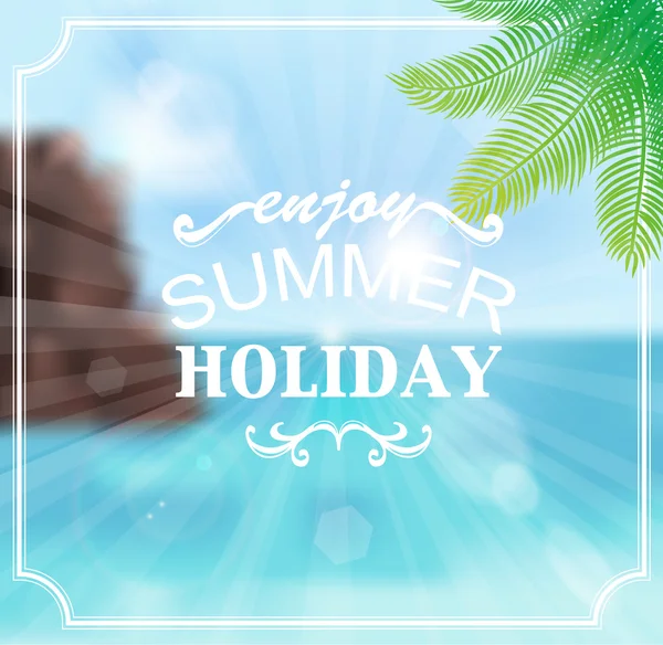 Vacances d'été Seascape — Image vectorielle