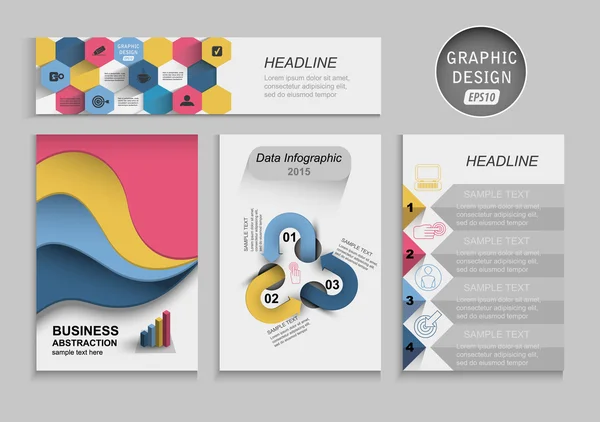 Infographics voor zakelijke rapporten — Stockvector