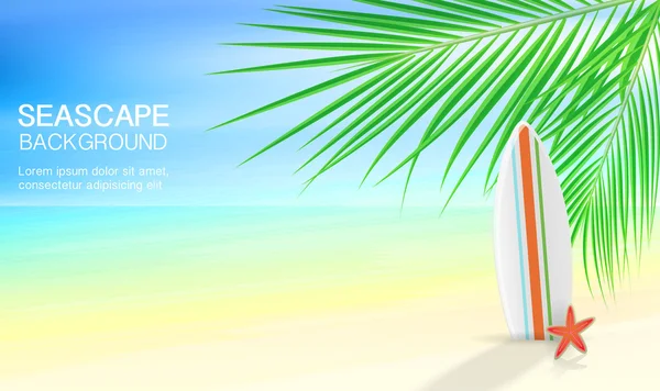 Palmiye ağaçlı deniz manzarası