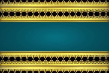 Güzel süslü desenli kenarlık