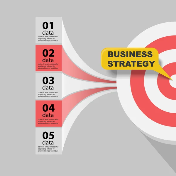 Strategieën voor het bereiken van succes infographics — Stockvector