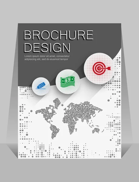 Broschüre gestaltet die erste Seite — Stockvektor