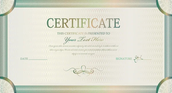 Pattern award certificate — Stock Vector
