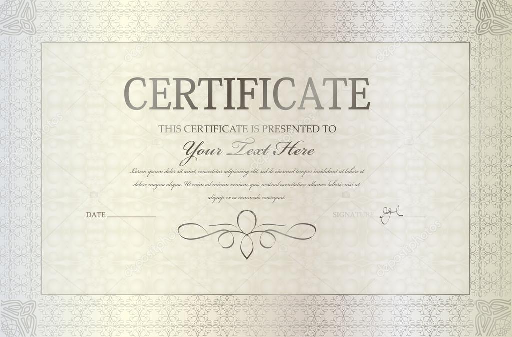 Pattern award certificate