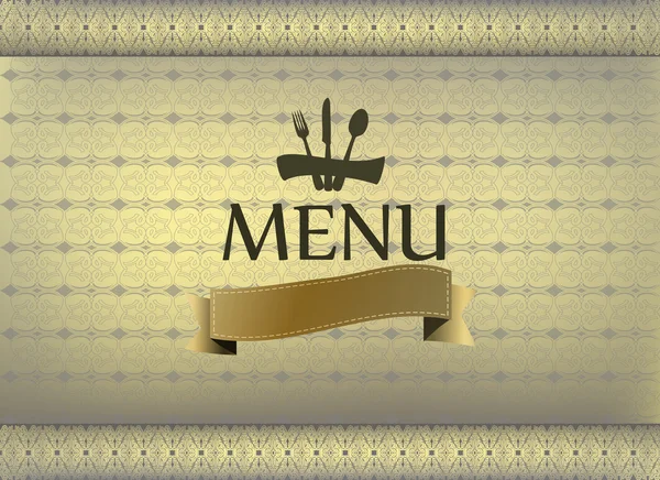 Menu ristorante design pagina — Vettoriale Stock