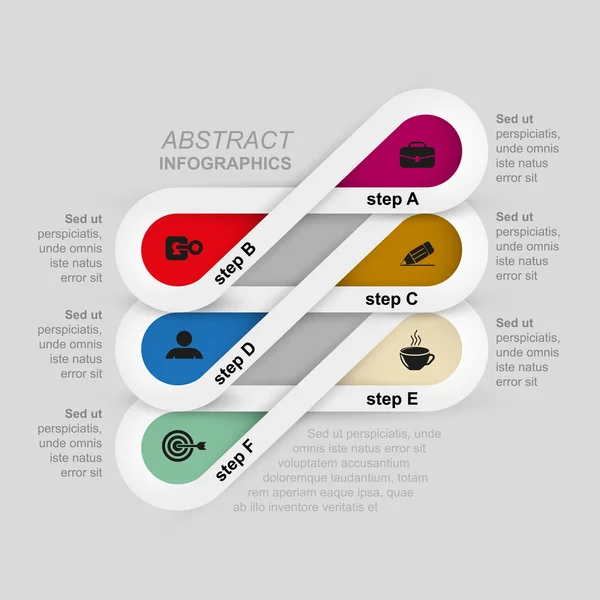 Creative Infographic iş grafiği — Stok Vektör