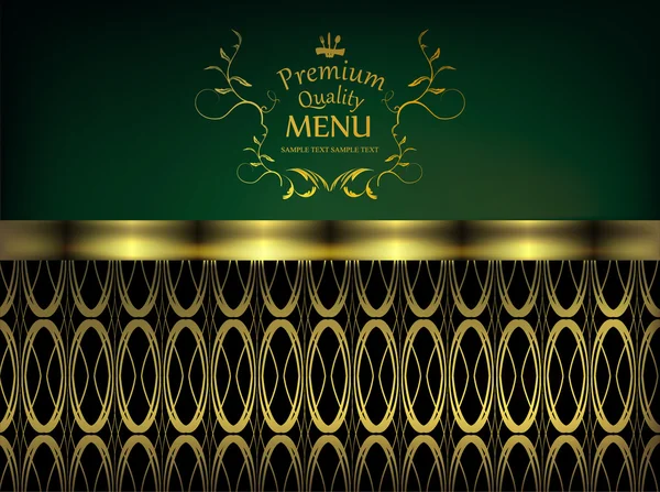Diseño de menú de restaurante retro — Vector de stock