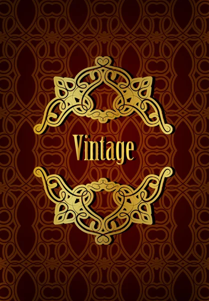 Vintage fond à motifs — Image vectorielle