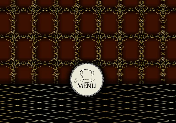 Lacy ristorante menu design — Vettoriale Stock