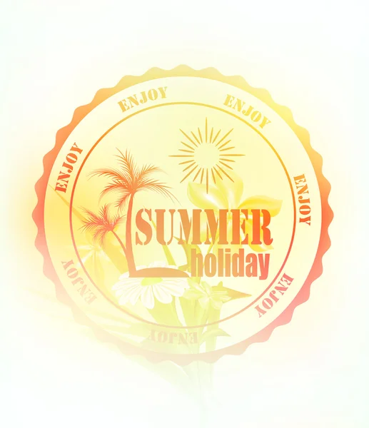 Summer holiday etikett — Stock vektor