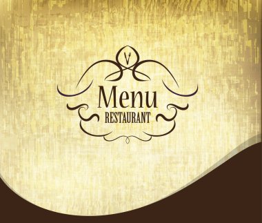 Retro Restoran Menü ilk sayfa tasarımı