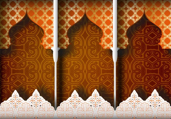 Fond à motifs arabes — Image vectorielle