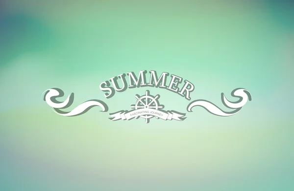 Sommer Vintage Etikettendesign Element — Stockvektor