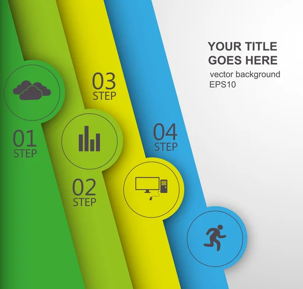 Dati di presentazione copertina infografica — Vettoriale Stock