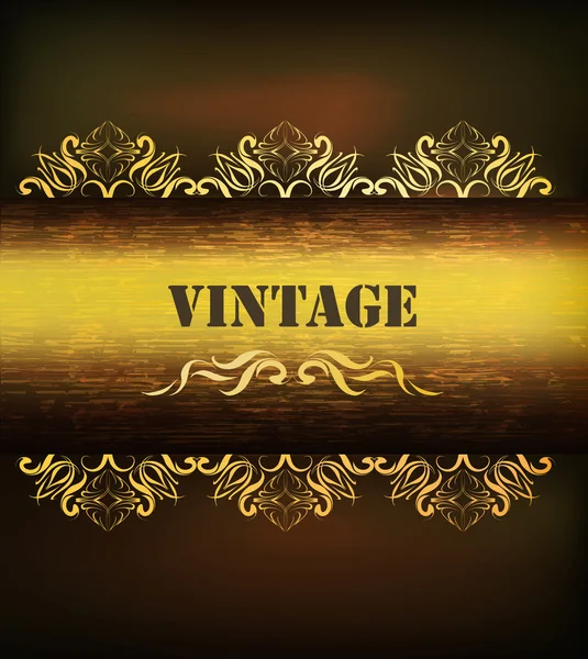 Vintage Menümuster dunkler Hintergrund — Stockvektor