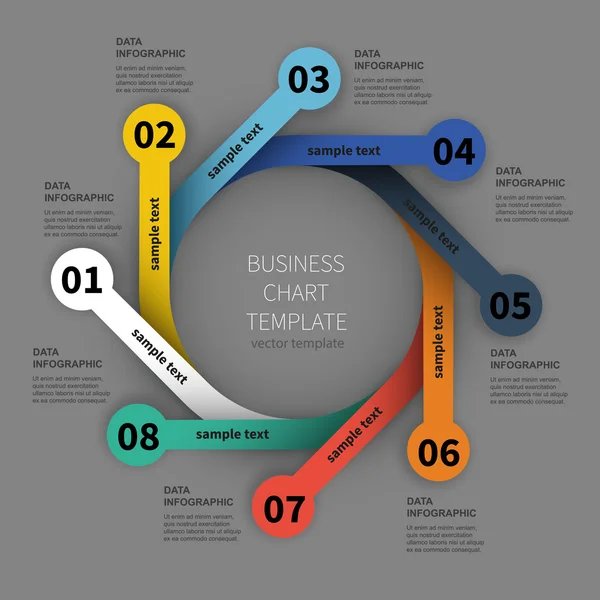 Étape par étape pour atteindre l'objectif, les éléments d'affaires — Image vectorielle