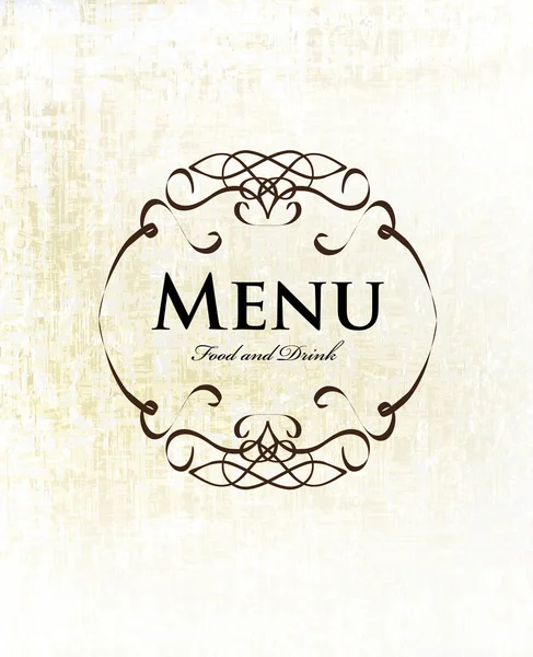 Ресторанне меню старовинна марка — стоковий вектор