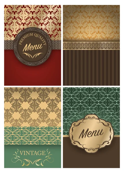 Labels set menu for restaurants and cafe — Stock Vector