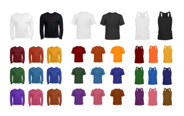 Büyük t-shirt şablon koleksiyonu