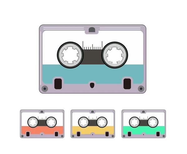 Retro cassette platte pictogram — Stockvector