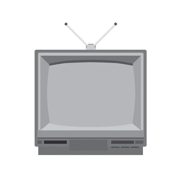 レトロなテレビ フラット アイコン — ストックベクタ