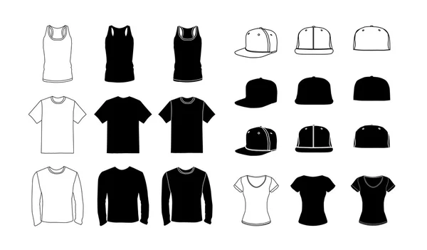 Clothes  icon collection — Stock Vector