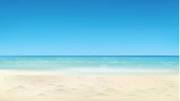 Vista para o mar, fundo da praia de verão —  Vetores de Stock