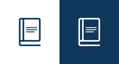 Web ve mobil için kitap simgesi