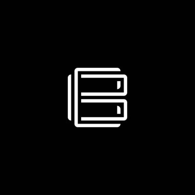 B logo şablonu vektör kavramı