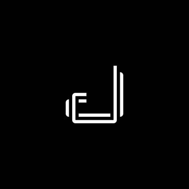 J logo şablon vektör kavramı