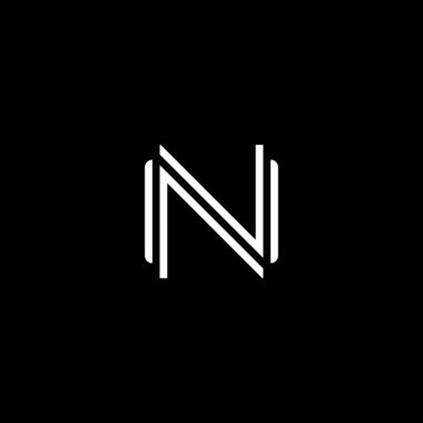 N logo şablon vektör kavramı