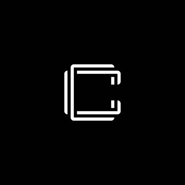 C logo şablon vektör kavramı
