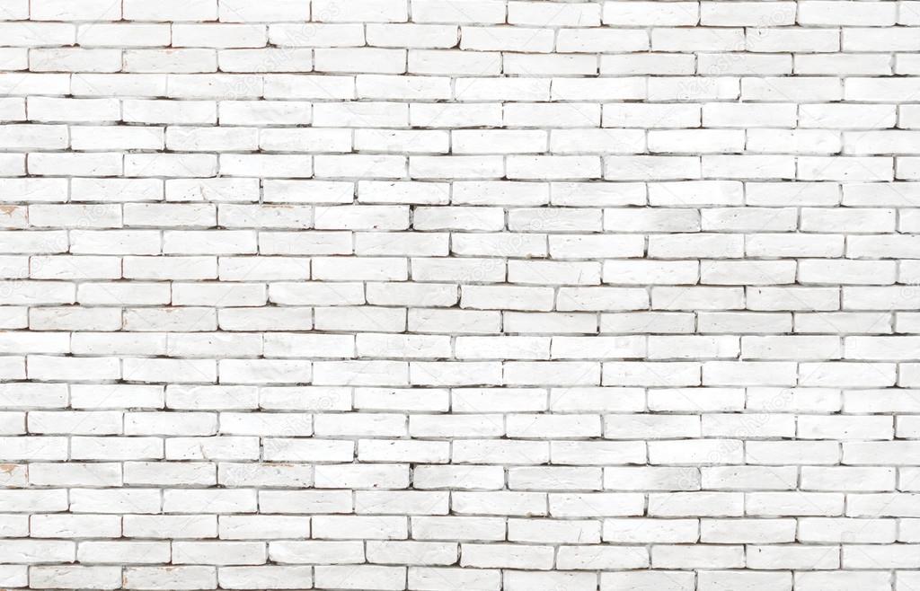 High resolution white grunge brick wall background