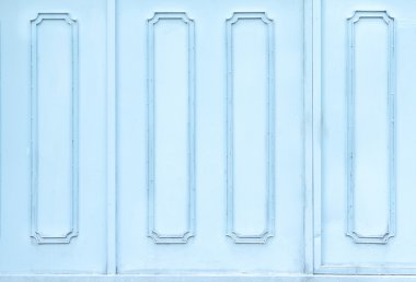 Mavi metal veya demir kapısı kadar yakın