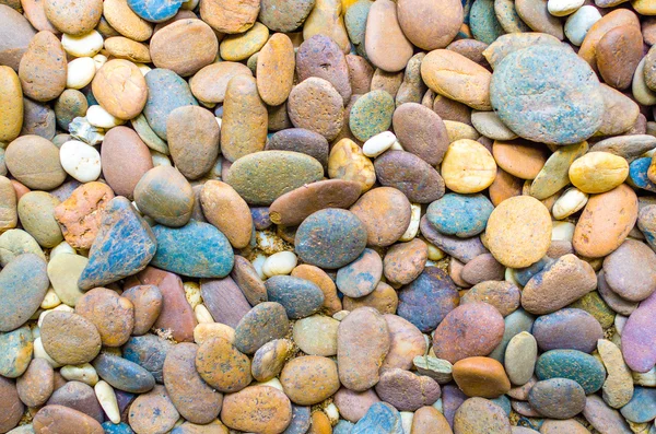 Pebble stones background. closeup of stones texture — Stock Photo, Image