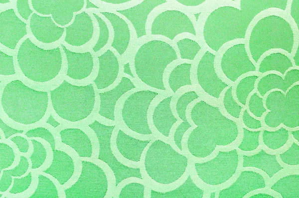 Abstract green circle fabric texture and background — Stock Photo, Image