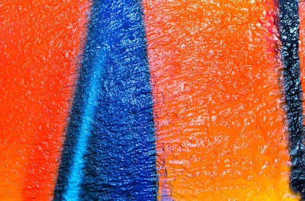 Arte azul e laranja pintura extra afiada padrão de cor profunda backgro — Fotografia de Stock