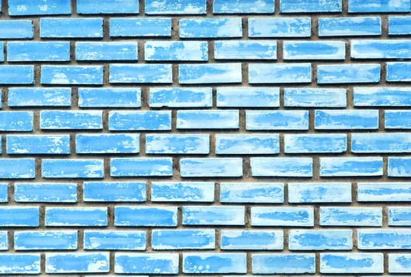 Mur de briques bleu texture fond — Photo