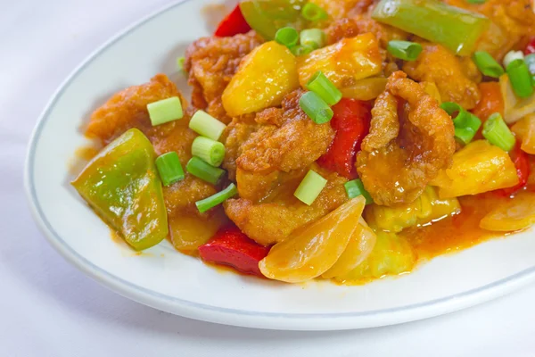 Sweet and sour sauce fried with pork — Stock Photo, Image