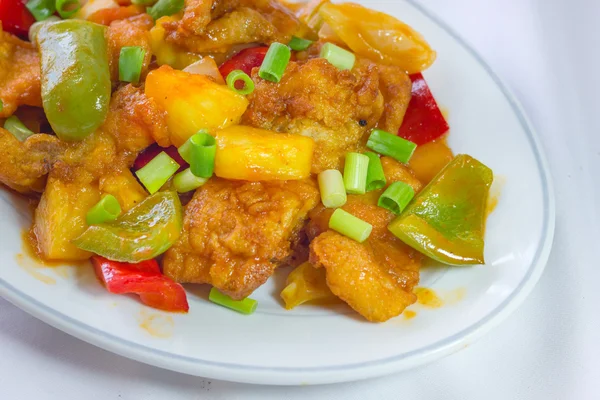 Sweet and sour sauce fried with pork — Stock Photo, Image