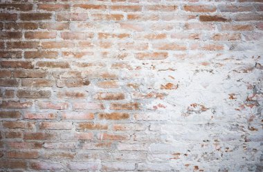 Eski model tuğla duvarın arka planı