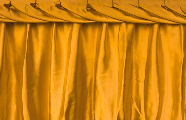 Желтая ткань шелковая текстура для фона — стоковое фото
