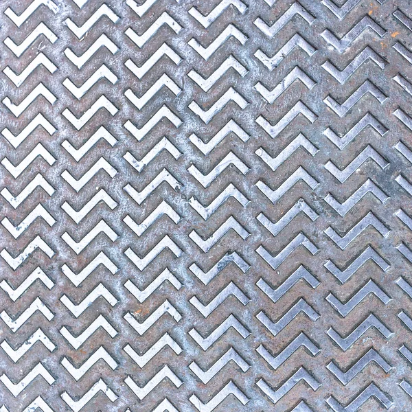 Nahtlose Textur der Diamantplatte aus Stahl — Stockfoto
