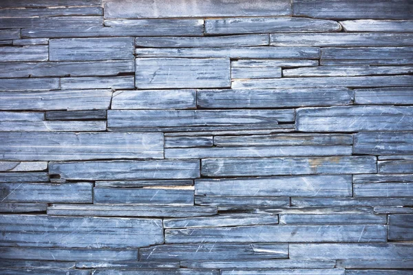 Old blue modern pattern of stone wall decorative surfaces — Stock Photo, Image