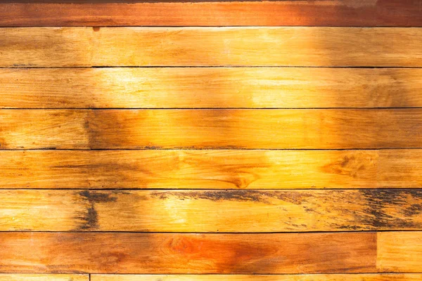 Natural light on wood plank wall texture background — Stock Photo, Image